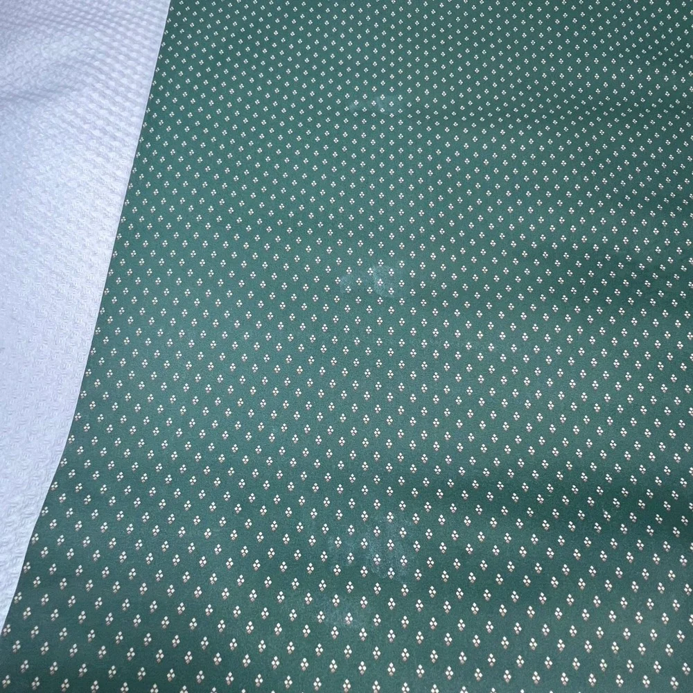 Vintage Forest Green Geometric Micro Diamond Wallpaper Roll 20.5in x ~66in Total